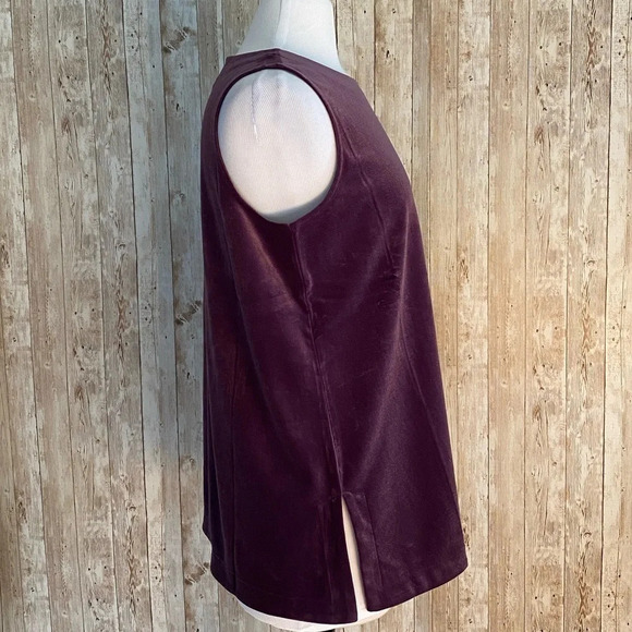 J Jill Wearever Purple Velvet Layering Tank Top - Picture 2 of 8